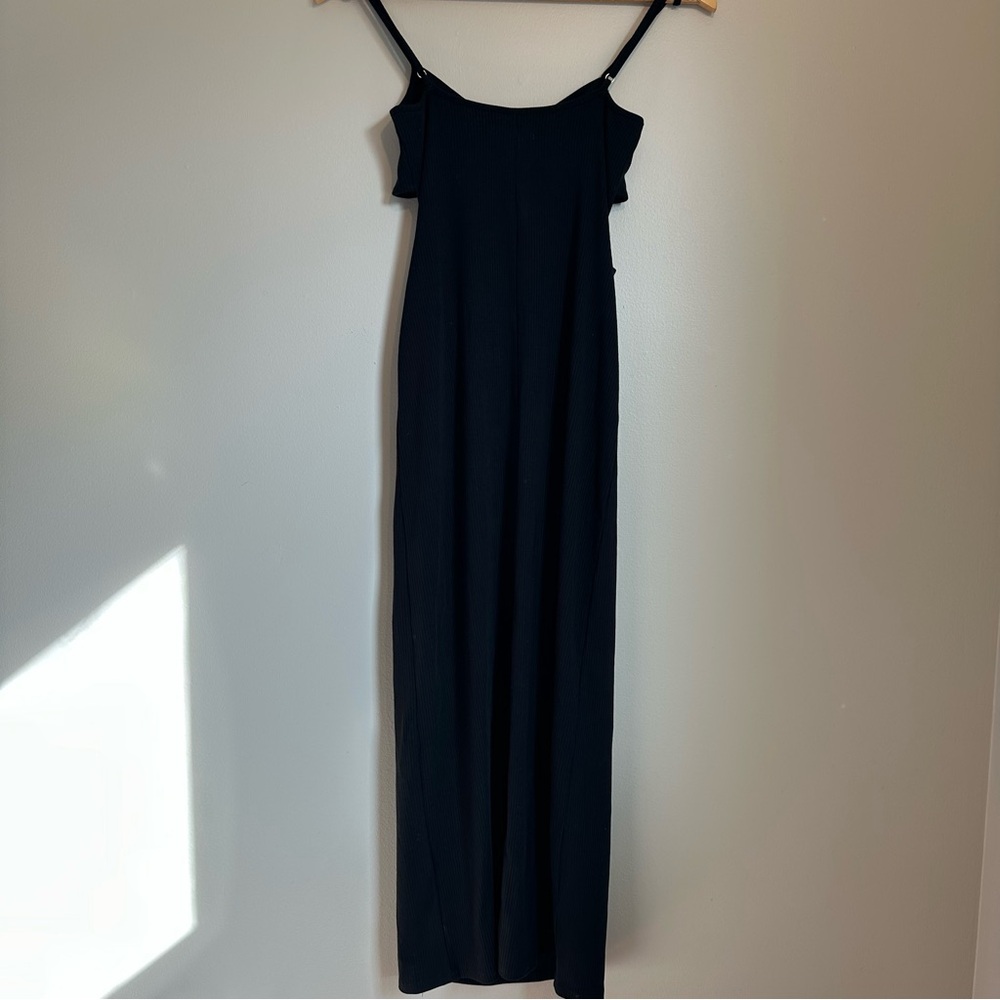L*Space Ribbed Fitted Maxi Dress Size Small Sleeveless Scoop Neck w/ Cutouts - Picture 5 of 7